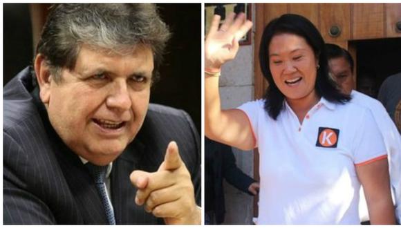 Alan García considera "bien" que Jurado Electoral Especial no haya excluido a Keiko Fujimori 
