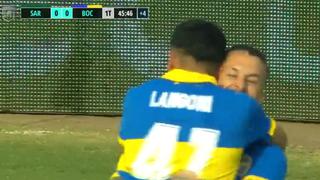 Boca se adelanta en el marcador: gol de Langoni para el 1-0 sobre Sarmiento por la Liga Profesional