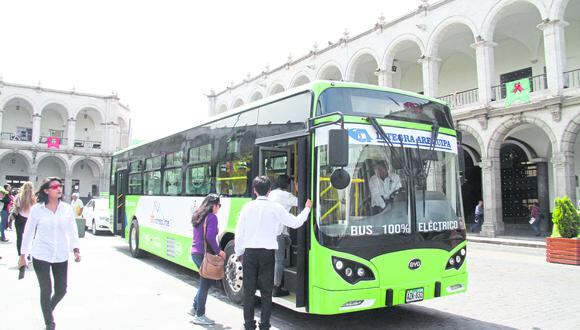 Buses eléctricos llegarán a Arequipa. (Foto: GEC Archivo)