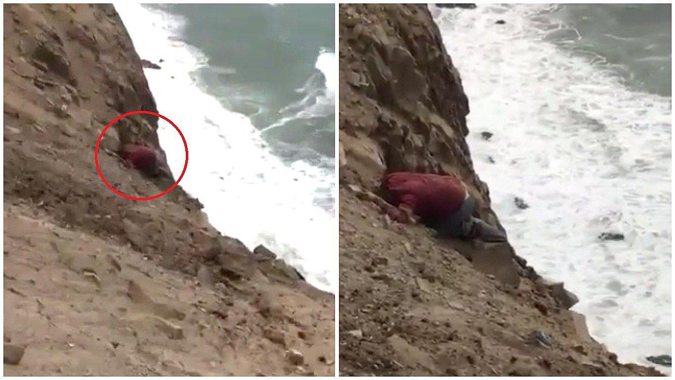 Tragedia en Pasamayo: sobreviviente se aferra a rocas para no caer al abismo (VIDEO) 