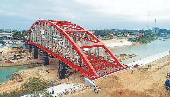 Los trabajos del puente Juan Pablo II están en el tramo final