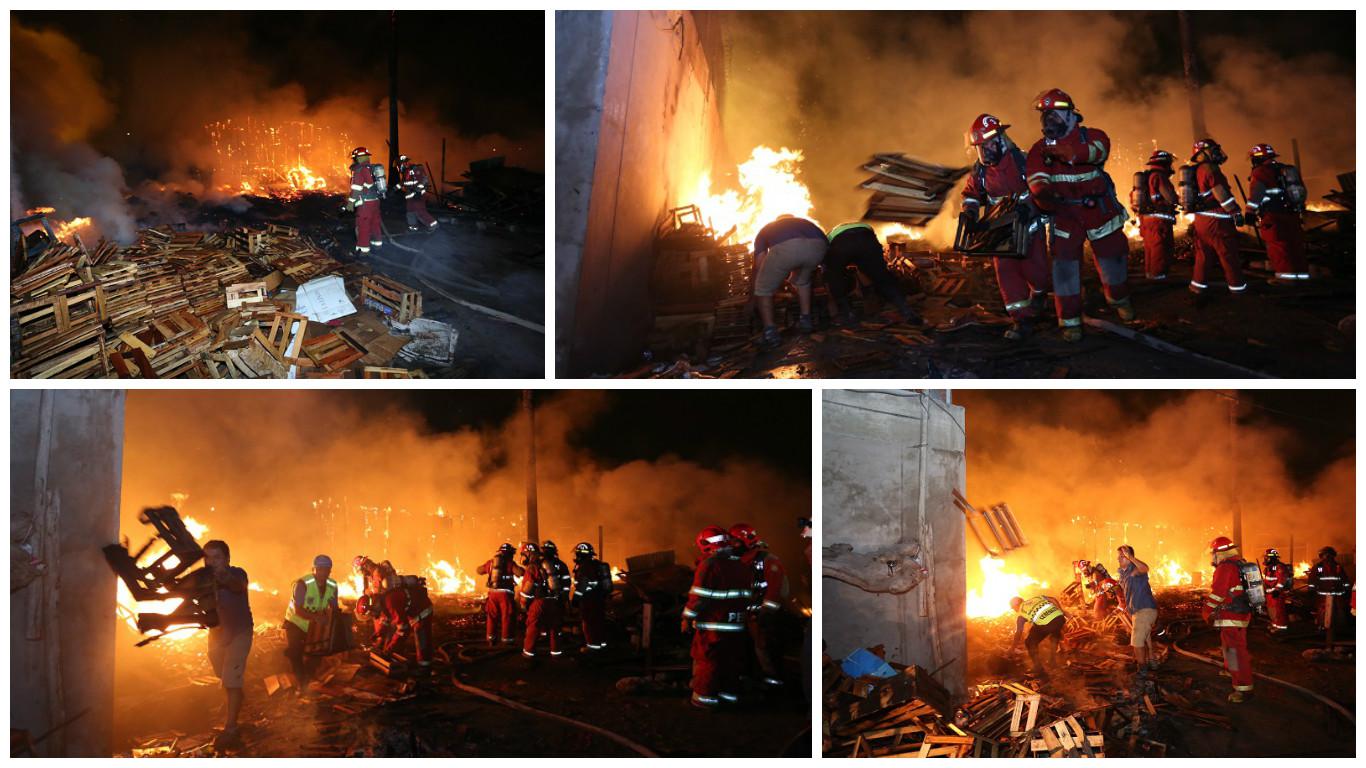​SMP: Incendio consume almacén de cajas de madera en ex leprosorio de Lima (VIDEO)