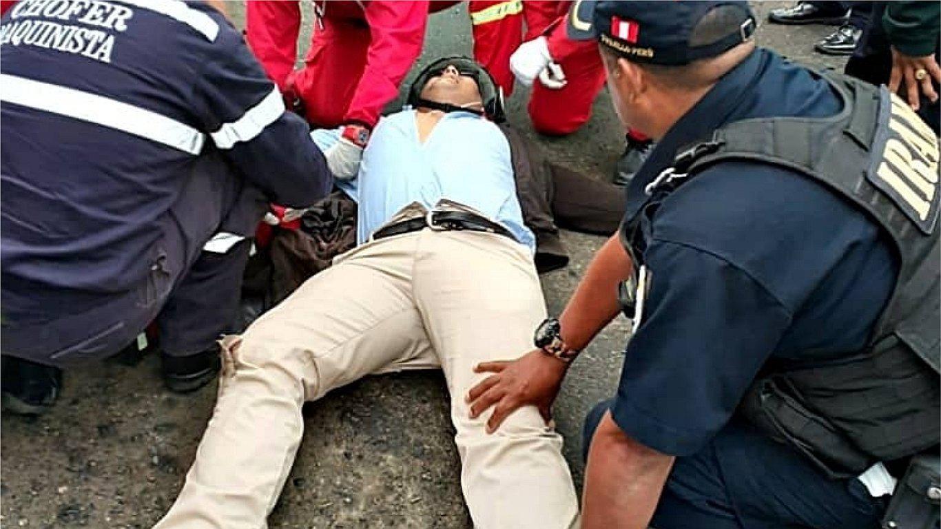 Motociclista resulta con serias lesiones tras accidente 