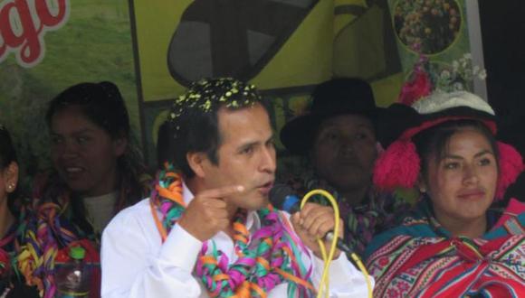 Aurelio Mamani quiere cambiar el rumbos del distrito de San Juan del Oro.  Puno. Foto/Difusión.