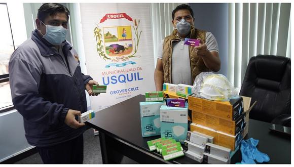 La Libertad: Entregan medicinas para el tratamiento gratuito del COVID-19 en Usquil 