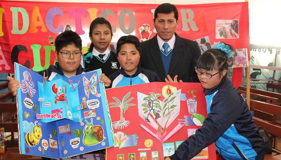 Arequipa: Estudiantes elaboran material didáctico para sus compañeros con discapacidad