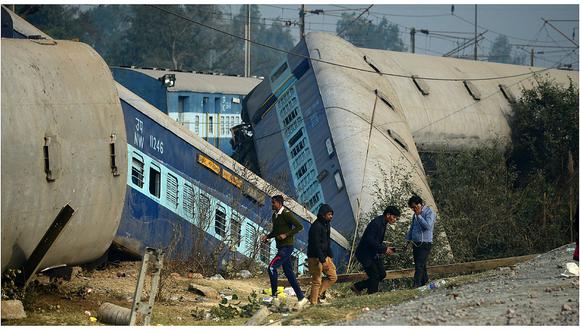 India: Al menos 61 heridos deja accidente de tren (VIDEO)