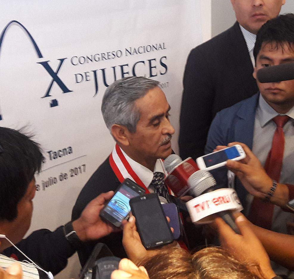 Presidente del Poder Judicial: "La casa de los corruptos es la cárcel"