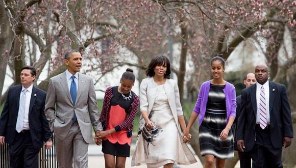 Obama y su familia asistieron a servicio religioso de Semana Santa