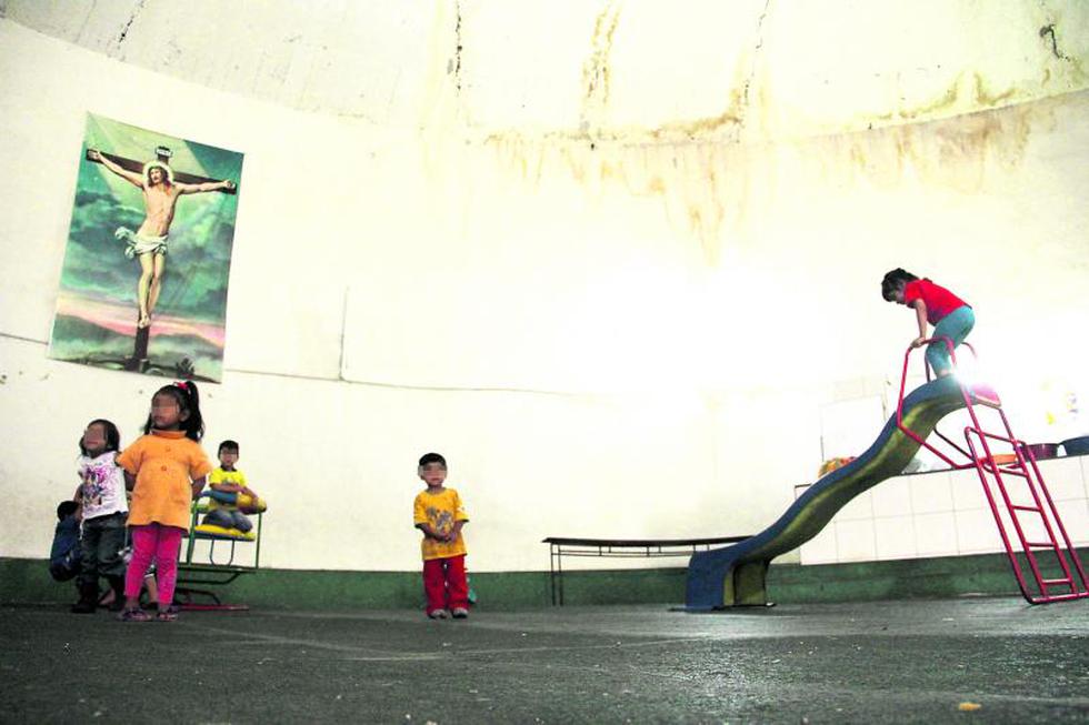 Wawa wasi atiende a los niños en reservorio vacío 