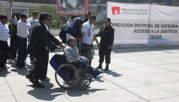 Reunión por discapacitados en la zona andina