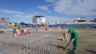 Venta ilegal de bebidas alcohólicas y montañas de basura dejó evento en estadio de Paucarpata