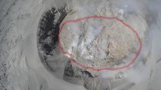 Dron del IGP sobrevuela el cráter del volcán Sabancaya (VIDEO)