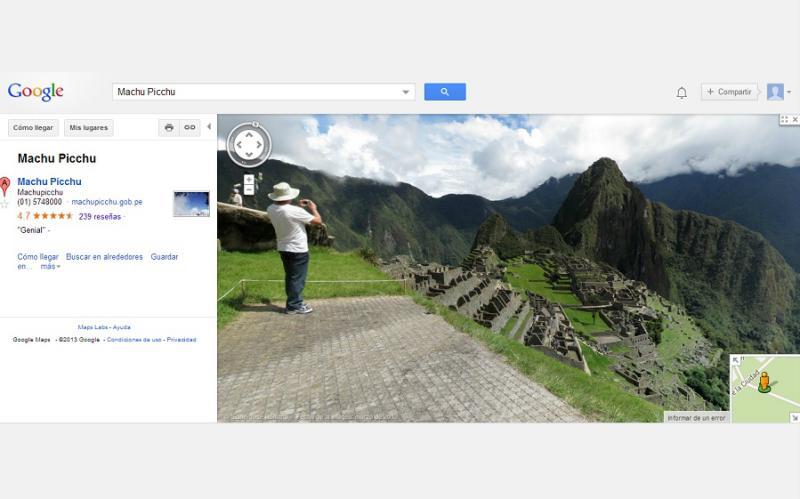 Machu Picchu se podrá ver en Google Street View
