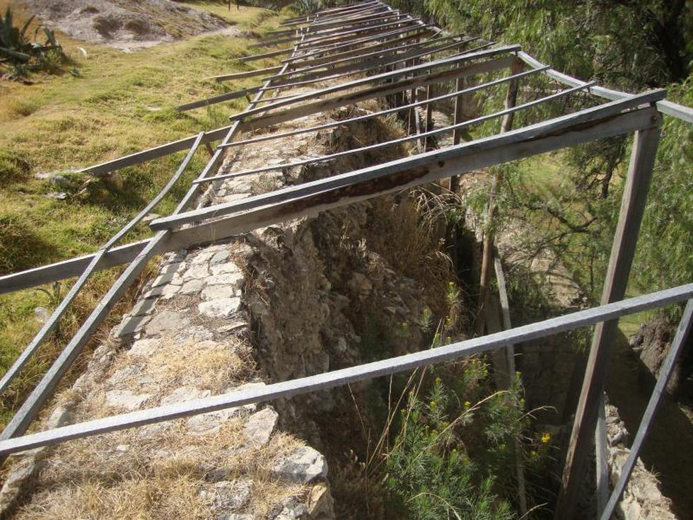 Derrumbes dañan sitio arqueológico Huarivilca (FOTOS)