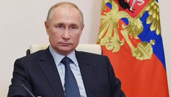 Recientemente, en su rueda de prensa anual, Vladimir Putin dijo que se vacunaría “sin falta”. (Foto:  Alexey NIKOLSKY / Sputnik / AFP)