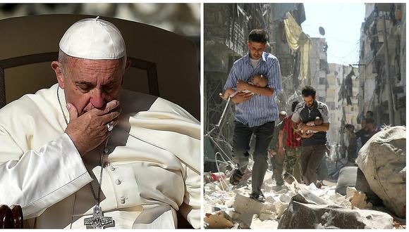 El papa Francisco implora un alto al fuego en Siria para evacuar a los civiles (VIDEO)