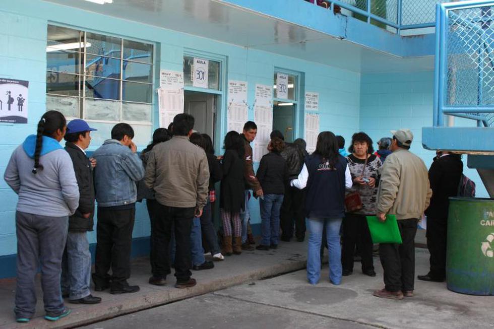 Así se realizan las elecciones en La Oroya (FOTOS)