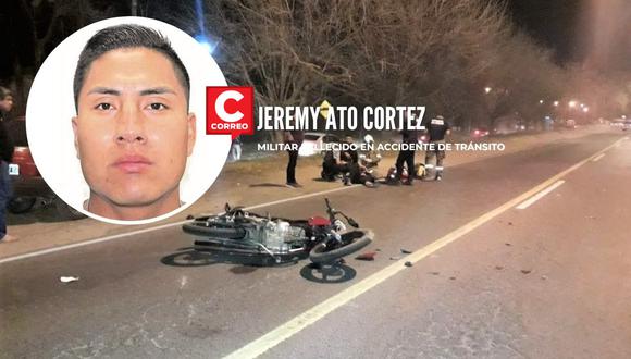 El accidente ocurrió a las tres de la madrugada, cuando el suboficial iba manejando su motocicleta.