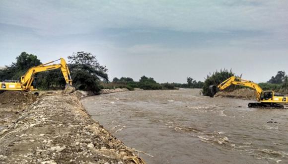 Lambayeque: Avanzan trabajos de descolmatación de cauce de ríos