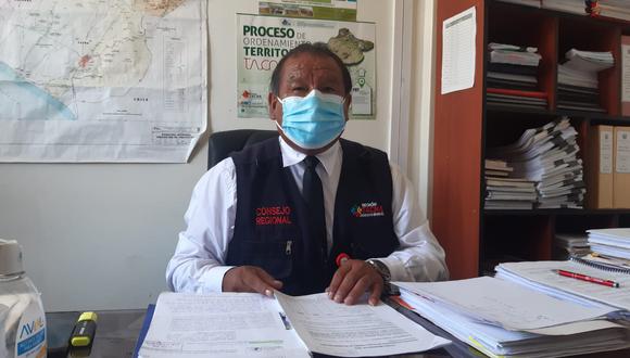 Presidente del Consejo Regional de Tacna exige sanción a responsables por perjuicio económico en el GRT por pago de valorizaciones de equipos biomédicos.