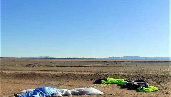 Marino muere en práctica de paracaídas en Arequipa