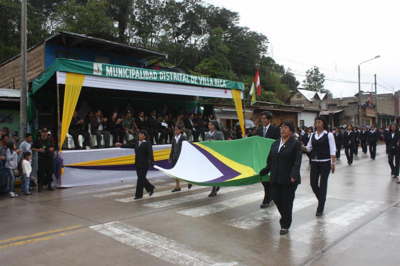 Población de Villa Rica festejó a  Virgen del Rosario 