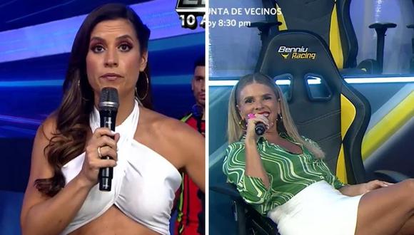 María Pía Copello se enfrentó nuevamente a Johanna San Miguel durante "Esto es Guerra". (Foto: Captura América TV)