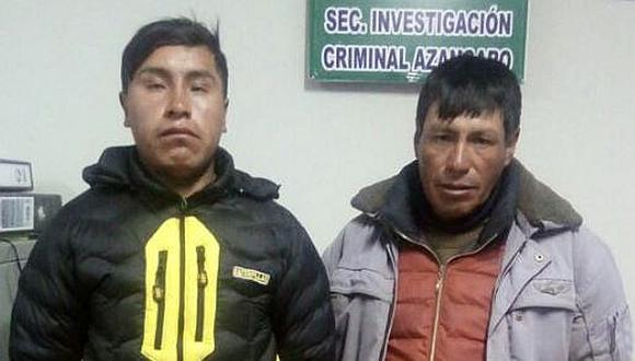 Azángaro: padre e hijo son detenidos acusados de matar a ganadero