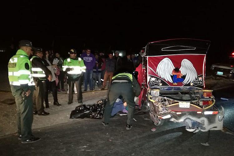 Una fallecida y cuatro personas heridas en Majes