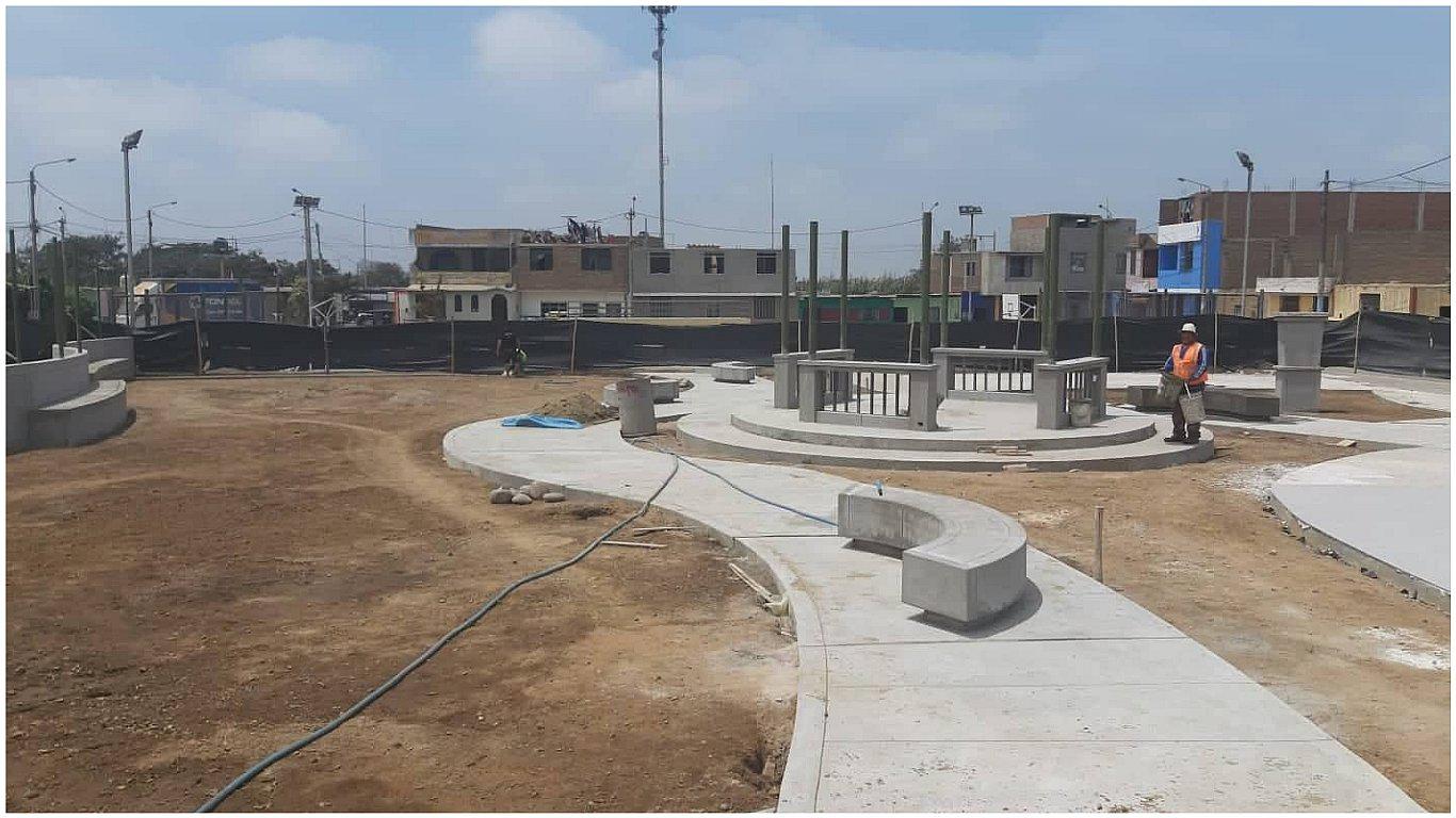 Habitantes del asentamiento humano Santa Rosa tendrán un parque moderno 