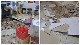 Colapsa techo de la sala de partos del hospital El Carmen en Huancayo (VIDEO)