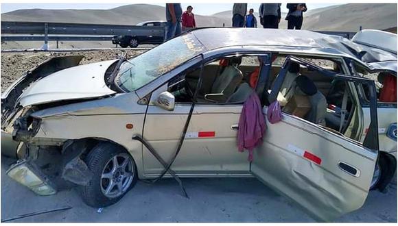 Huarmey: Despiste de auto en carretera dejó una persona fallecida (FOTOS)
