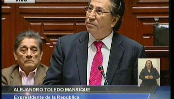 EN VIVO: Toledo declara ante comisión de Fiscalización y arremete contra integrantes