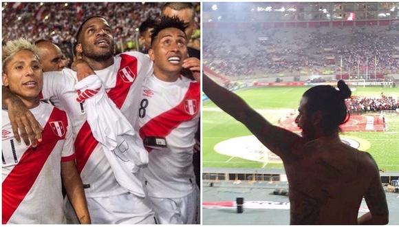 Perú a Rusia 2018: Hincha se quita toda la ropa en plena tribuna del Estadio Nacional (FOTO)