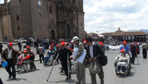 Cusco: discapacitados podrían recibir pensión desde el 2016