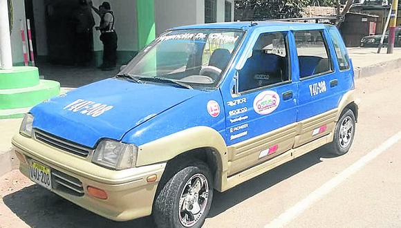 Policía de Nasca recupera vehículo auto robado