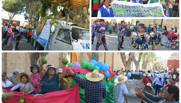 Día del Campesino: Regalando fruta agricultores celebraron su día