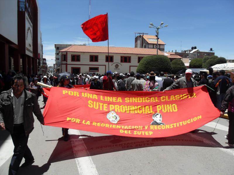 Sutepistas buscan derogatoria de nueva ley magisterial