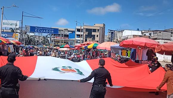 Evento se llevó a cabo en el puente Internacional. Además, 1,400 efectivos de la Policía Nacional del Perú han sido destinados para brindar seguridad a la población.