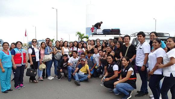 Escolares varados en Ecuador ya retornan a Trujillo 