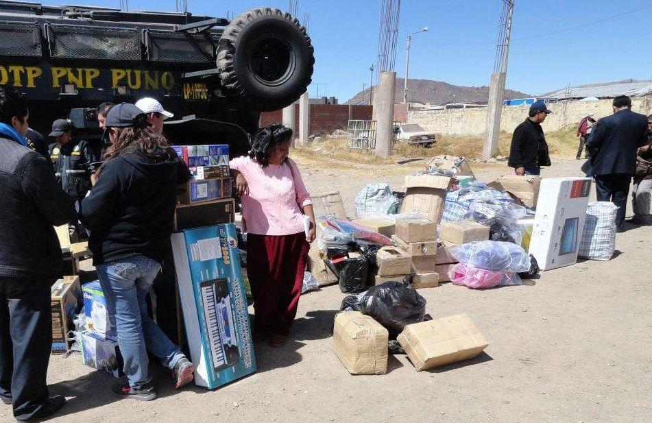 ​Puno: Contrabando valorizado en S/ 41 mil incauta PNP