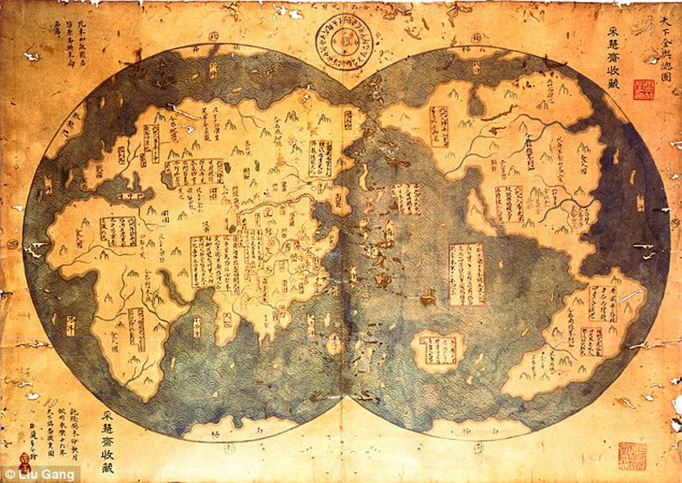 Libro y mapa demostrarían que Chinos descubrieron América y llegaron a Perú