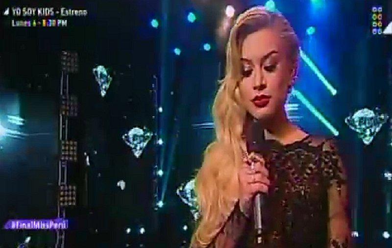 Miss Perú 2018: Leslie Shaw se quebró mientras cantaba a las mujeres víctimas de violencia (VIDEO)