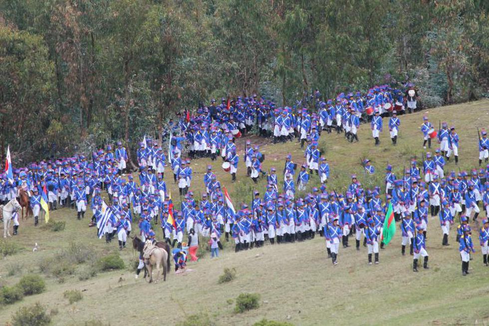 Así se llevó a cabo la gran escenificación de la Batalla de Ayacucho (FOTOS)