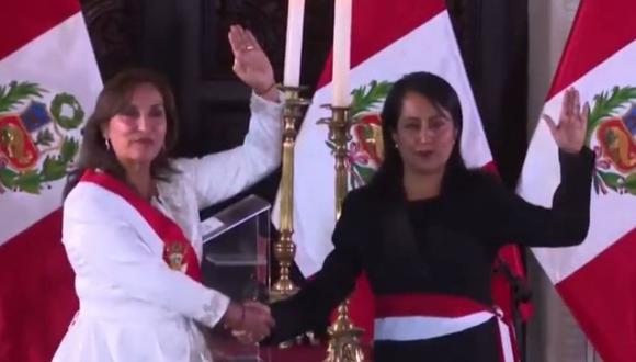 Patricia Correa Arangoitia jura como ministra de Educación del gobierno de Dina Boluarte. (Captura: TVPerú)
