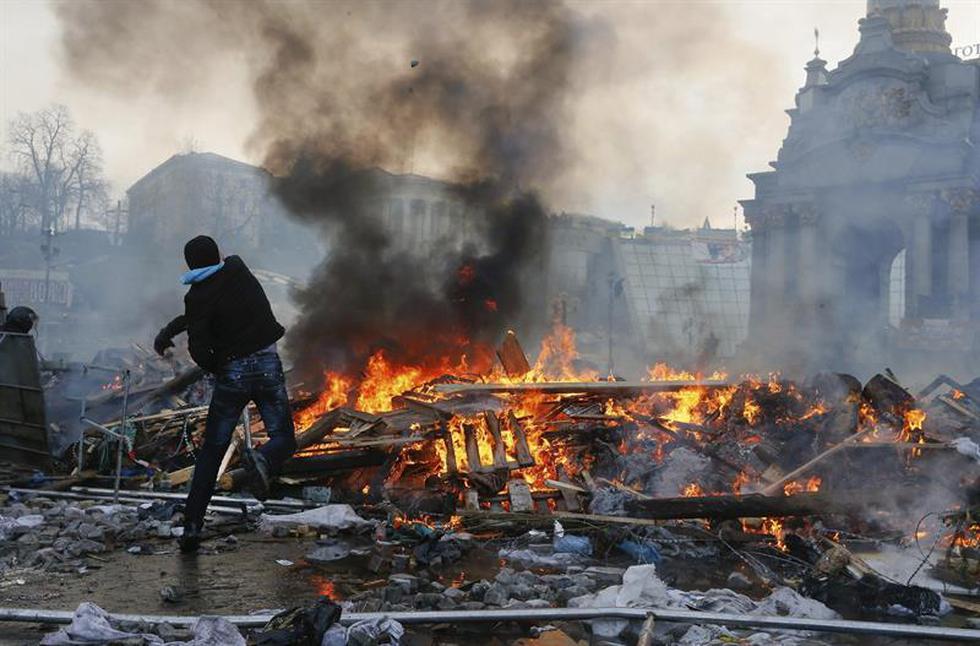 Ucrania: Continúan los enfrentamientos en calles de Kiev (FOTOS)
