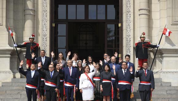 Primer gabinete ministerial de Dina Boluarte. (Foto: Presidencia de la República)