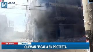 Ayacucho: incendian Fiscalía de Huanta en protesta por liberación de implicados en asesinato de escolar 