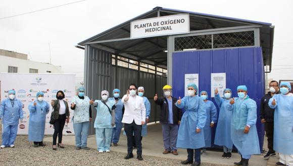 Ceñete: La Cámara de Comercio Chilca - Pucusana donó una planta de oxígeno para el tratamiento de pacientes COVID-19.